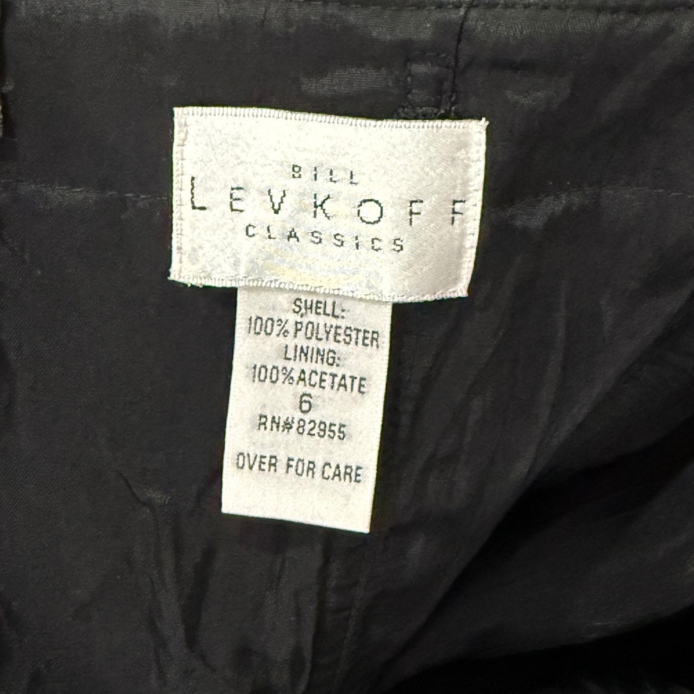 Bill Levkoff Classic Black Strapless Evening Gown Sz 6 minimalist old money NYE - Picture 7 of 10